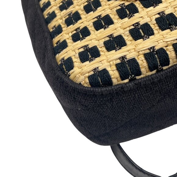 Chanel Tan / Black 2011 Raffia Flap Bag - Picture 8 of 15